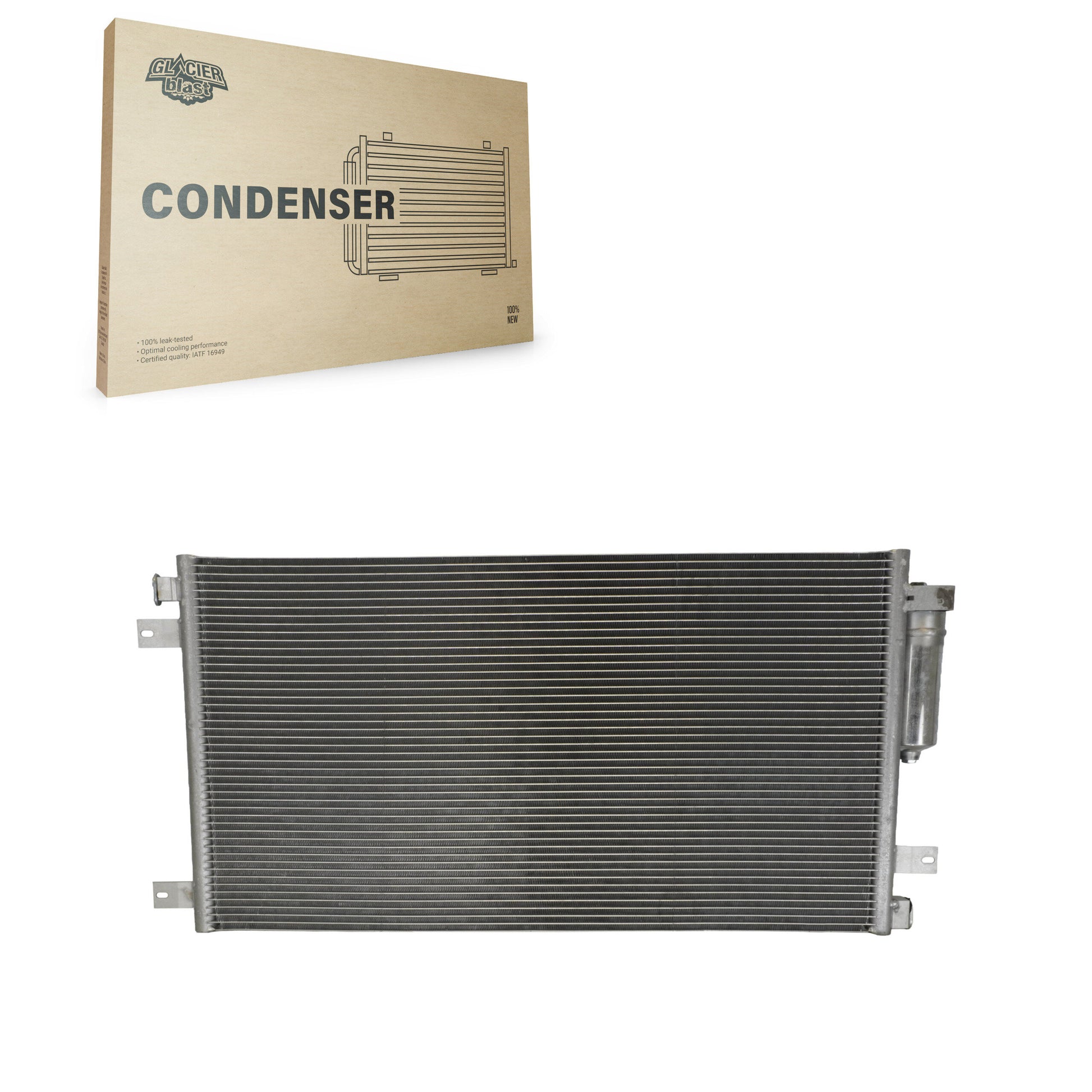 Glacier Blast GLB-NI4153 A/C Condenser for 2012-2021 Nissan NV1500, Nissan NV2500, Nissan NV3500 - N/A