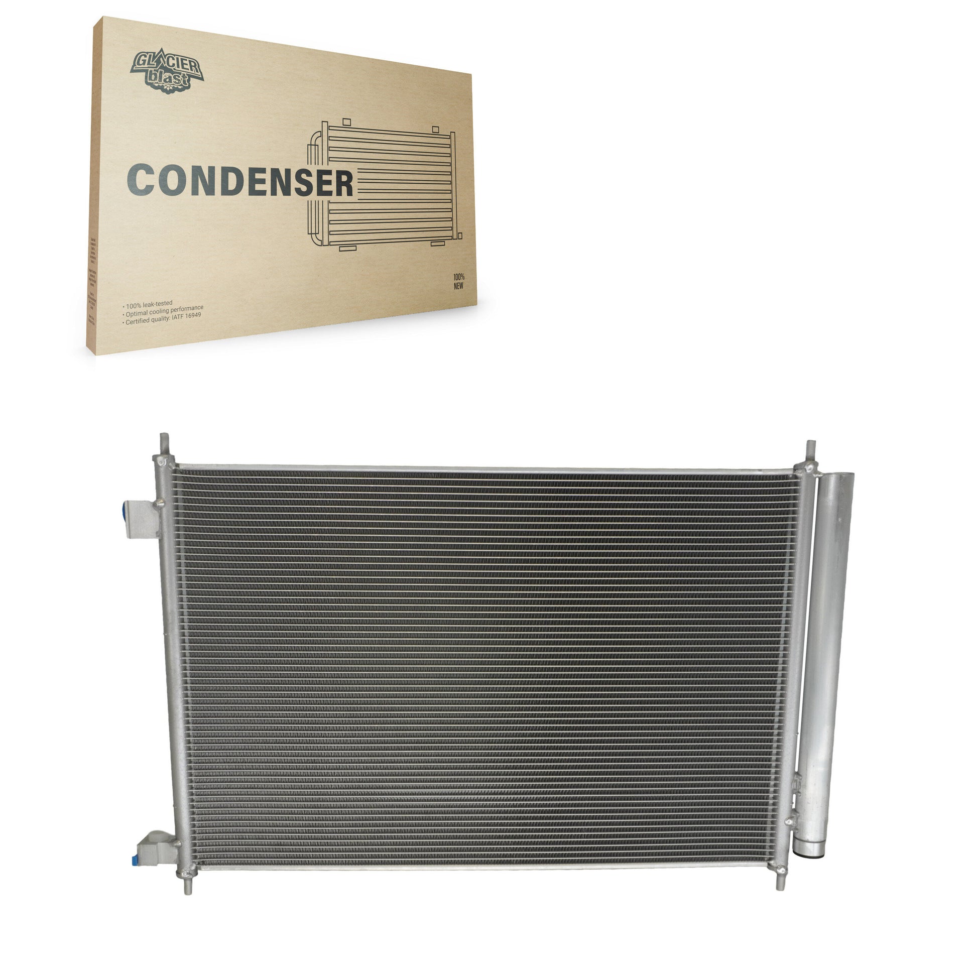 Glacier Blast GLB-NI4291 A/C Condenser for 2013-2021 Chevrolet City Express, Nissan NV200 - N/A