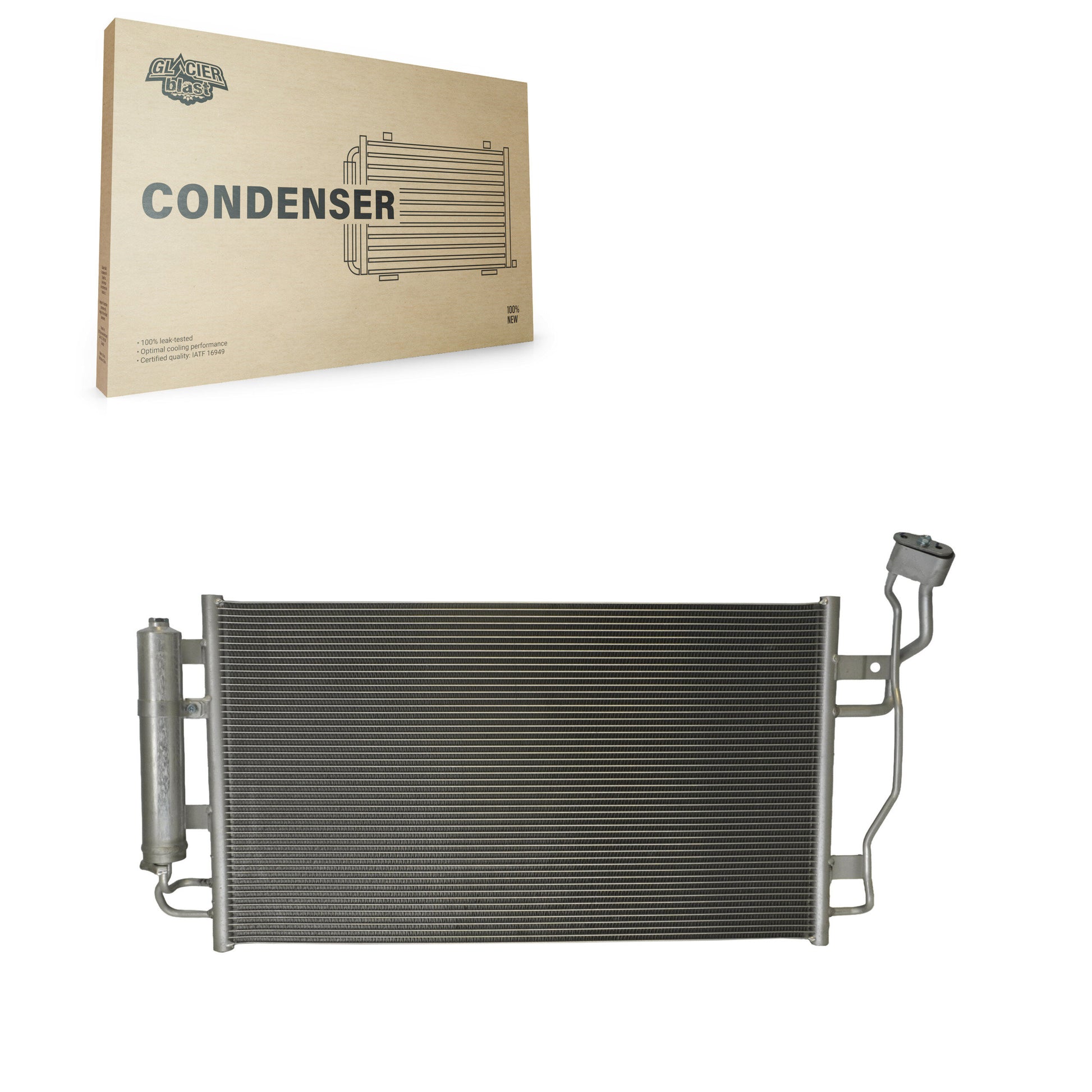 Glacier Blast GLB-NI4368 A/C Condenser for 2013-2024 Nissan LEAF - N/A