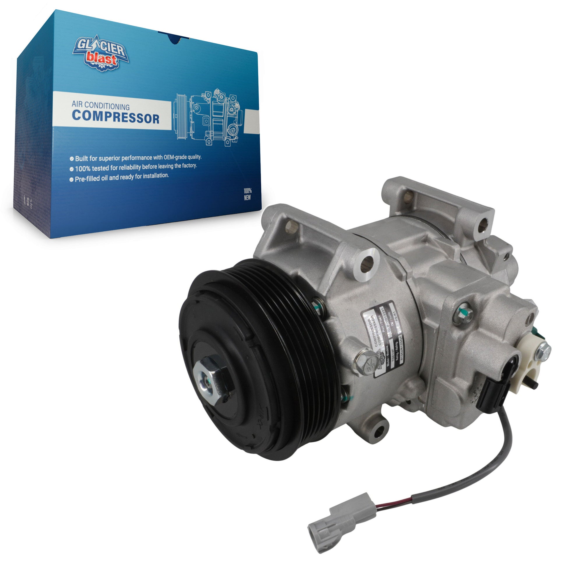 Glacier Blast GLB-SB13331 A/C Compressor for 2013-2019 Subaru Legacy, Subaru Outback - N/A