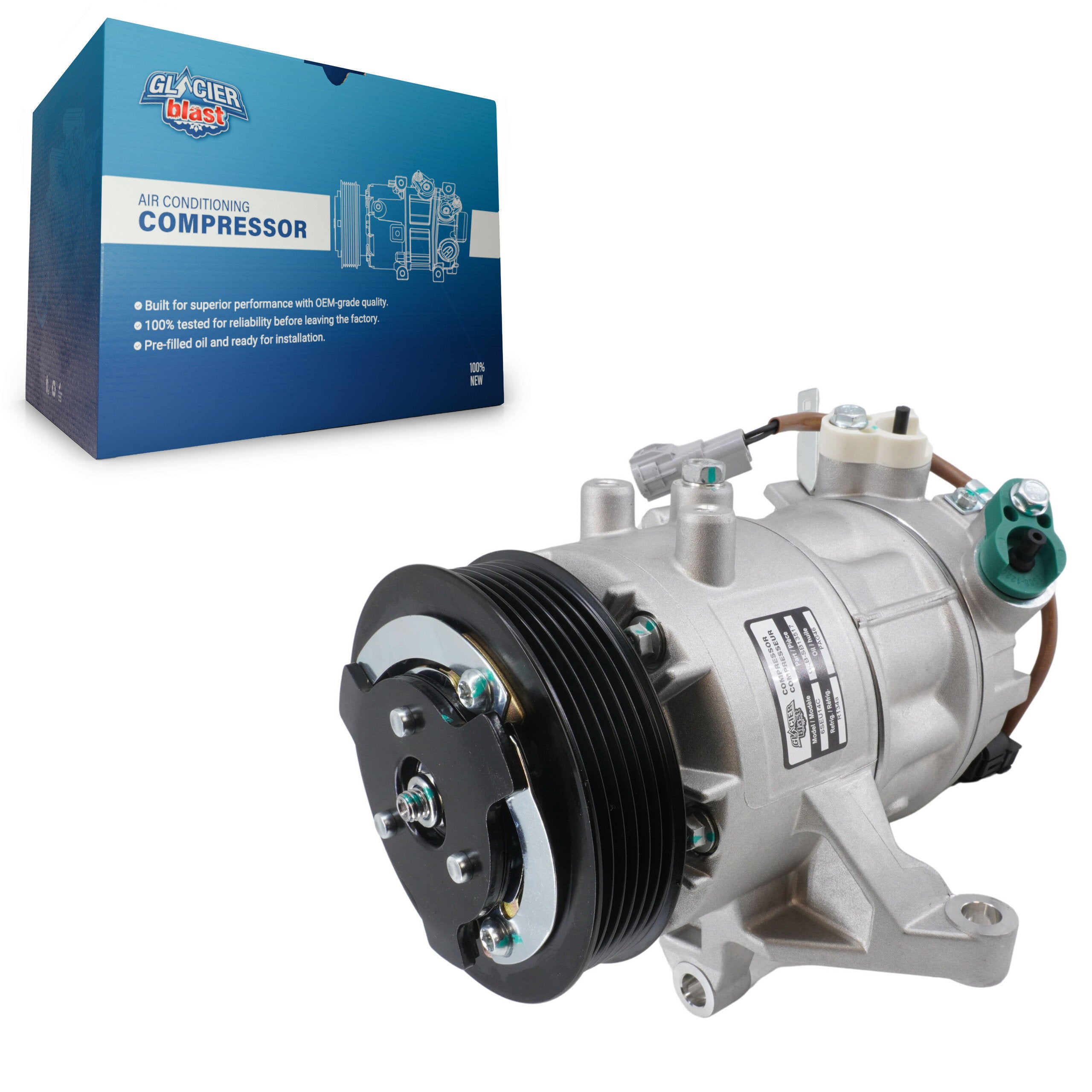 Glacier Blast GLB-SB13517 A/C Compressor for 2019-2024 Subaru Forester - N/A