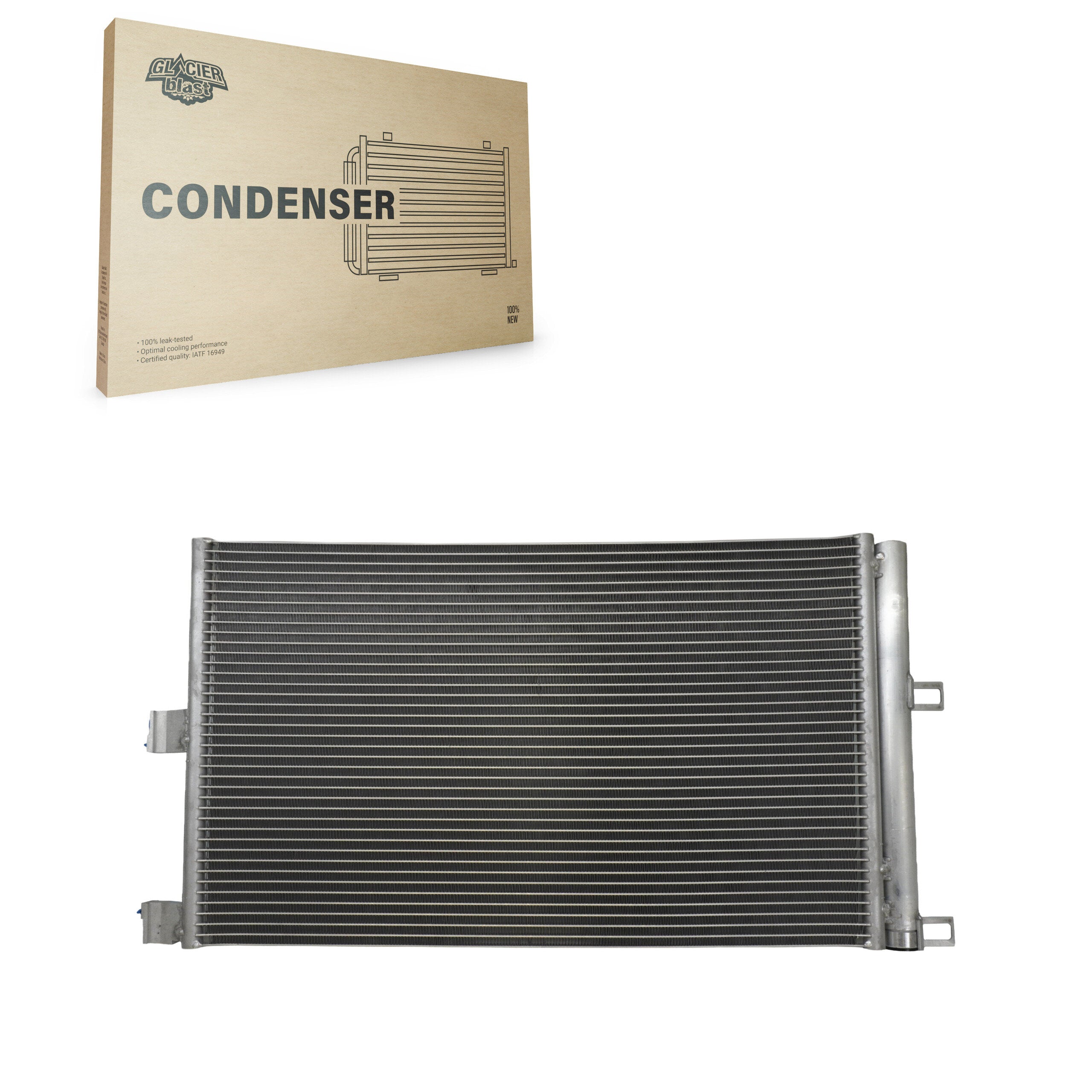 Glacier Blast GLB-TL30182 A/C Condenser for 2017-2023 Tesla 3 - N/A