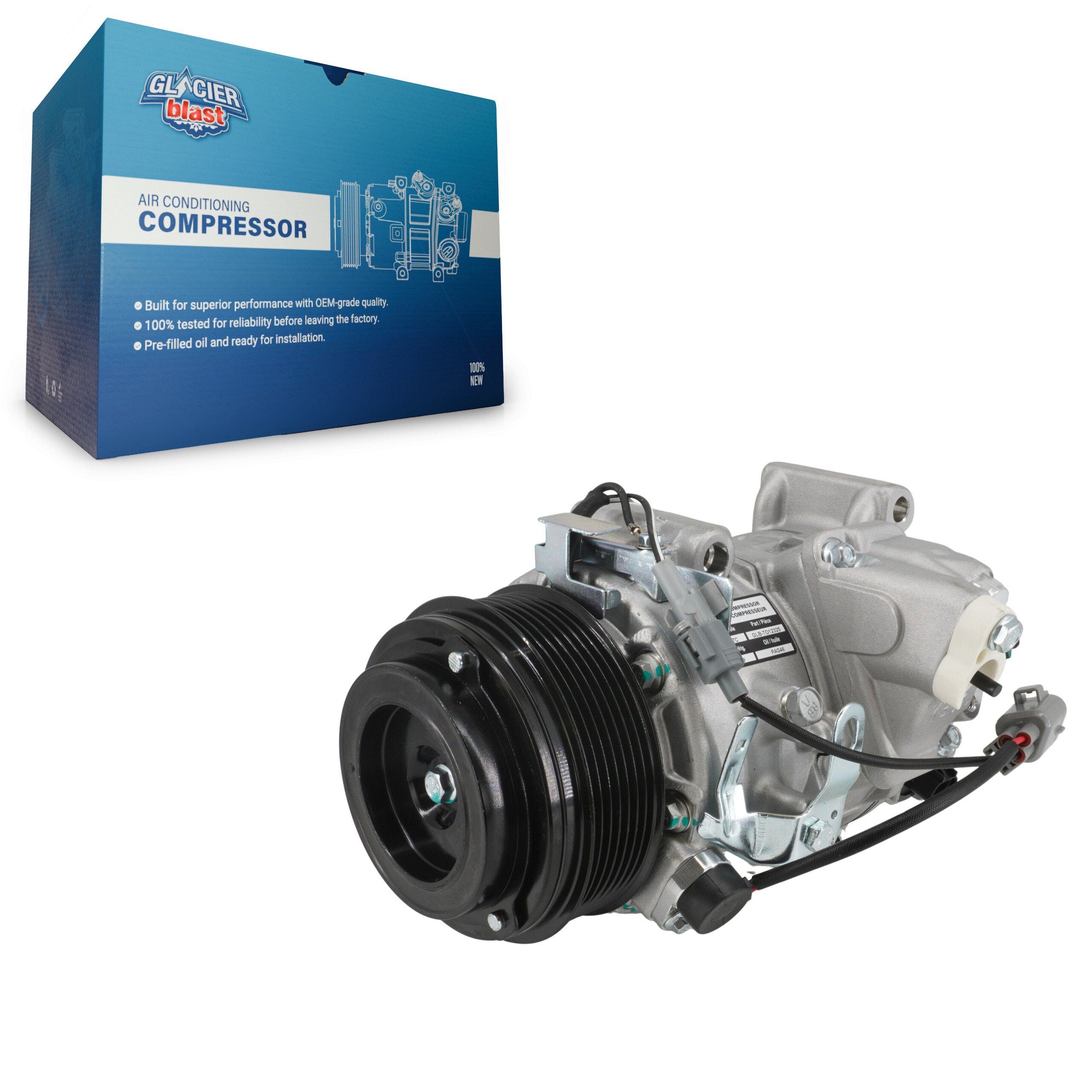 Glacier Blast GLB-TO12325 A/C Compressor for 2006-2016 Lexus ES350, Toyota Venza, Toyota Highlander - N/A