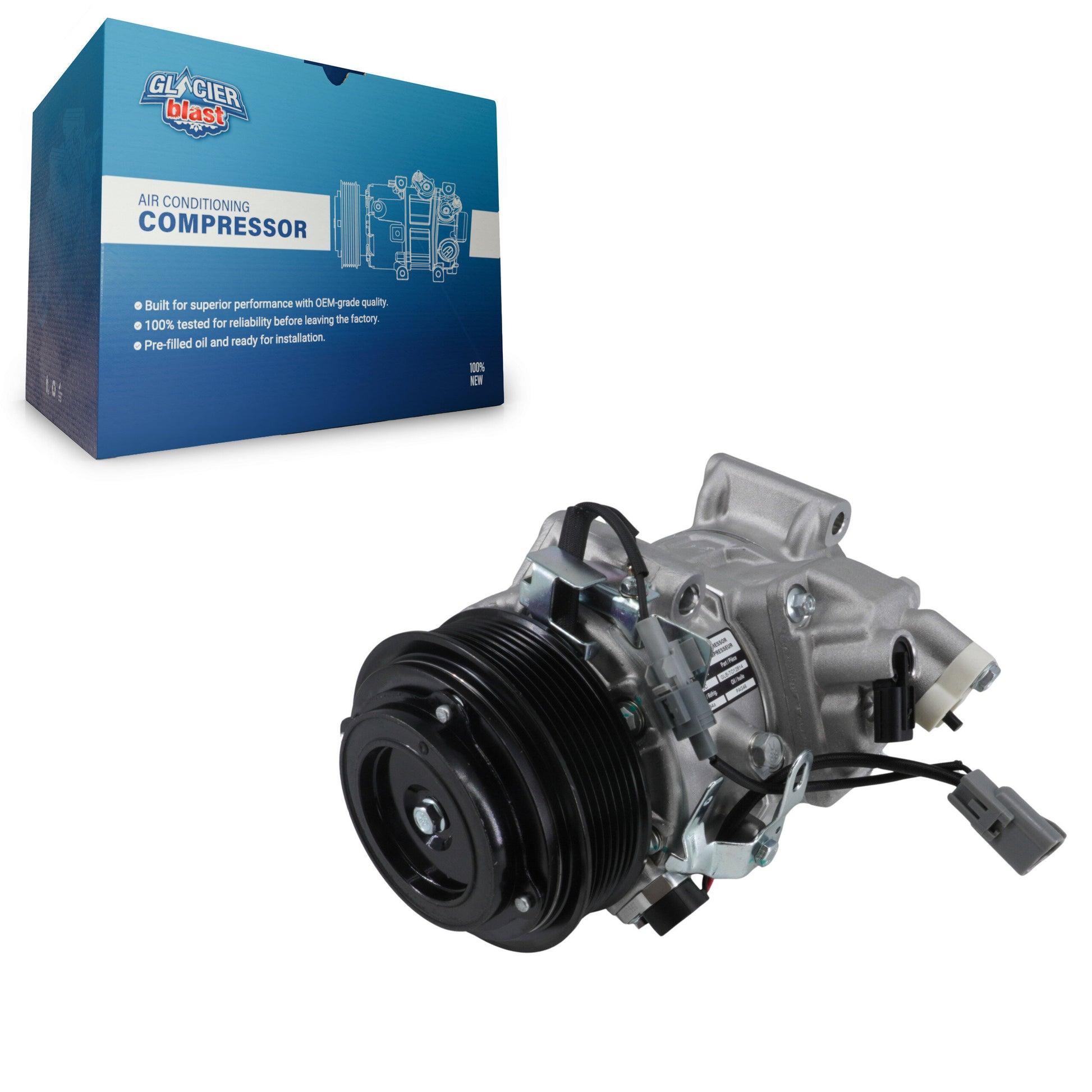Glacier Blast GLB-TO12814 A/C Compressor for 2010-2018 Lexus ES350, Lexus GS350, Toyota Avalon - N/A