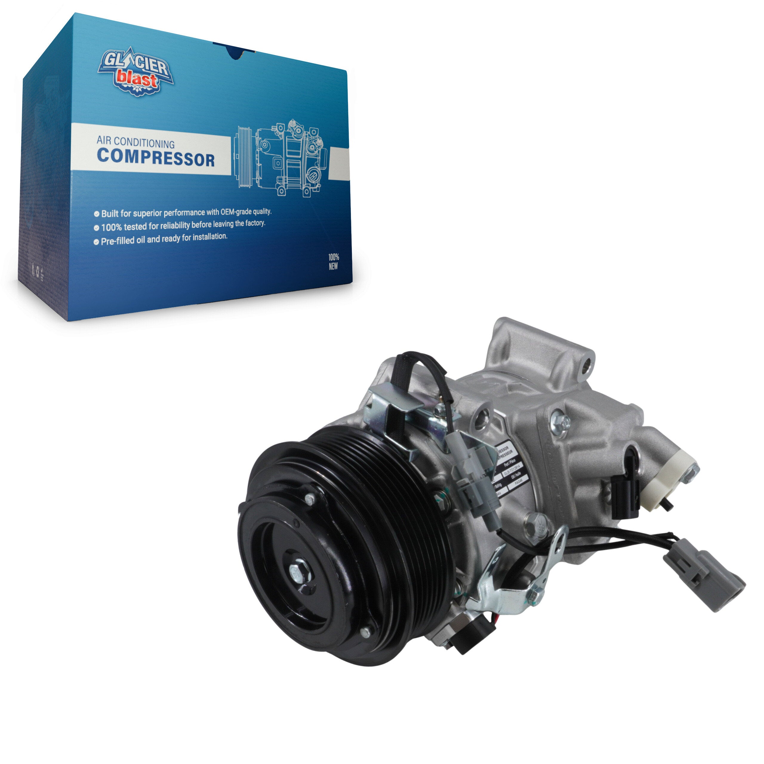 Glacier Blast GLB-TO12814 A/C Compressor for 2010-2018 Lexus ES350, Lexus GS350, Toyota Avalon - N/A