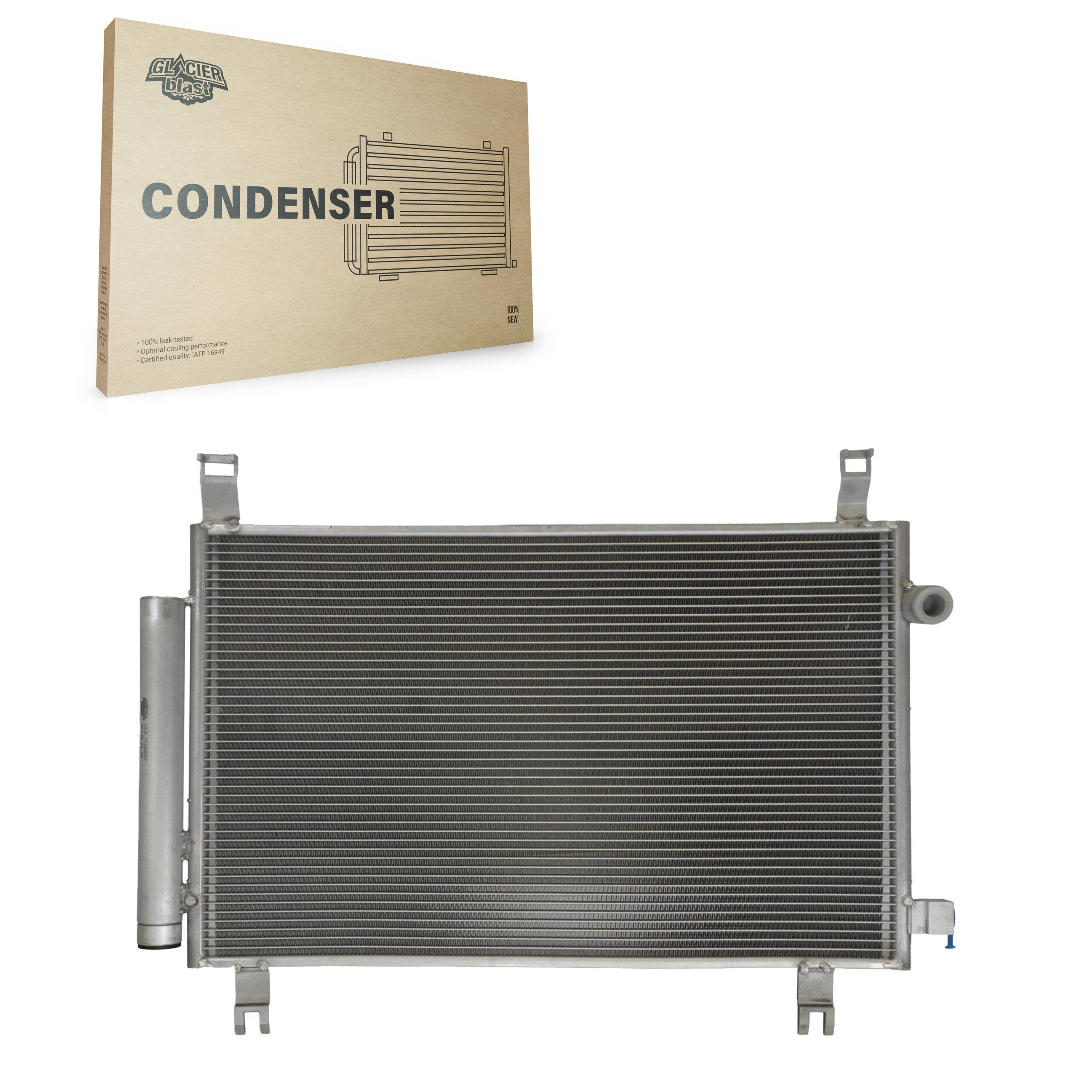 Glacier Blast GLB-TO30048 A/C Condenser for 2015-2020 Toyota Yaris - N/A