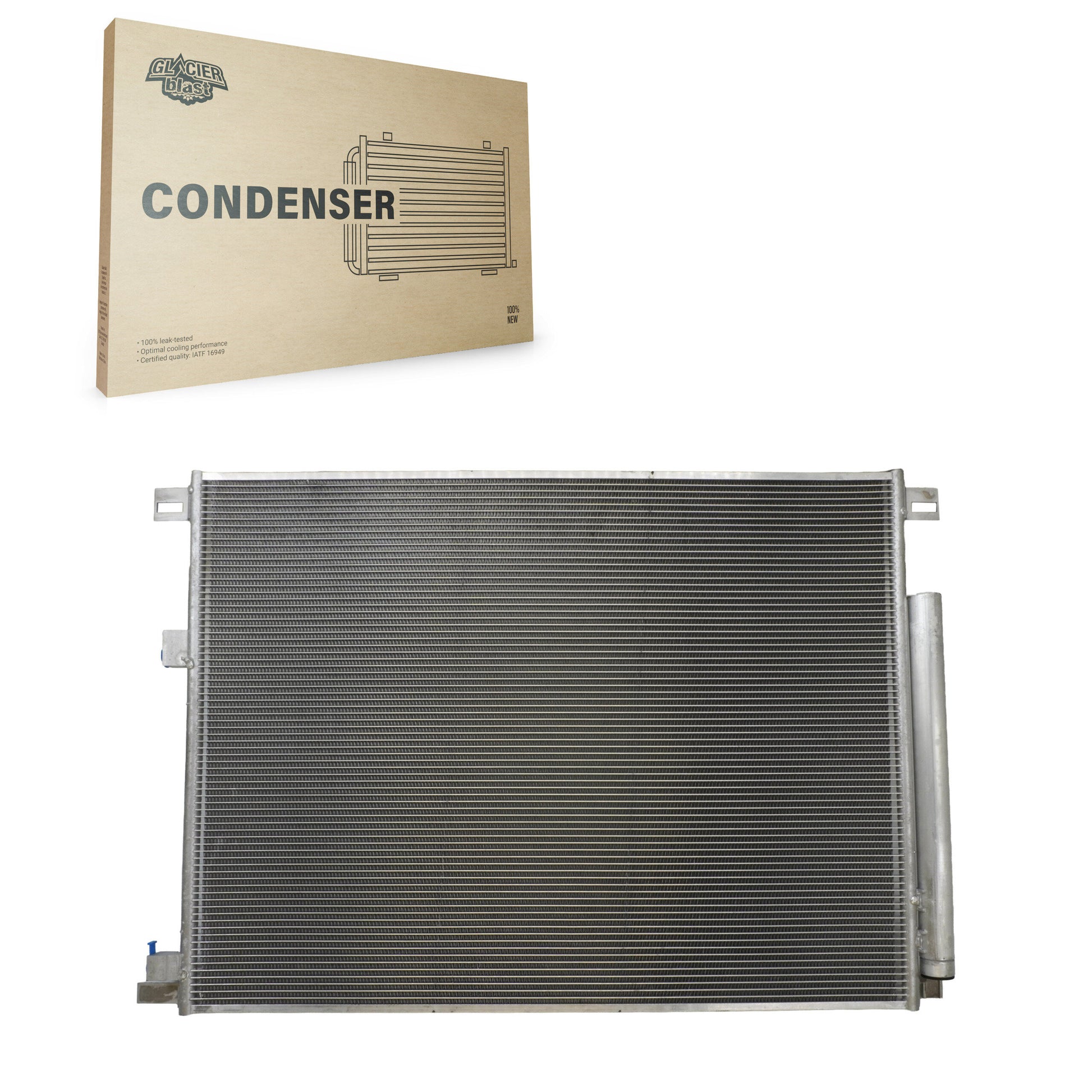 Glacier Blast GLB-TO30176 A/C Condenser for 2020-2024 Lexus TX350, Toyota Grand Highlander, Lexus RX350 - N/A