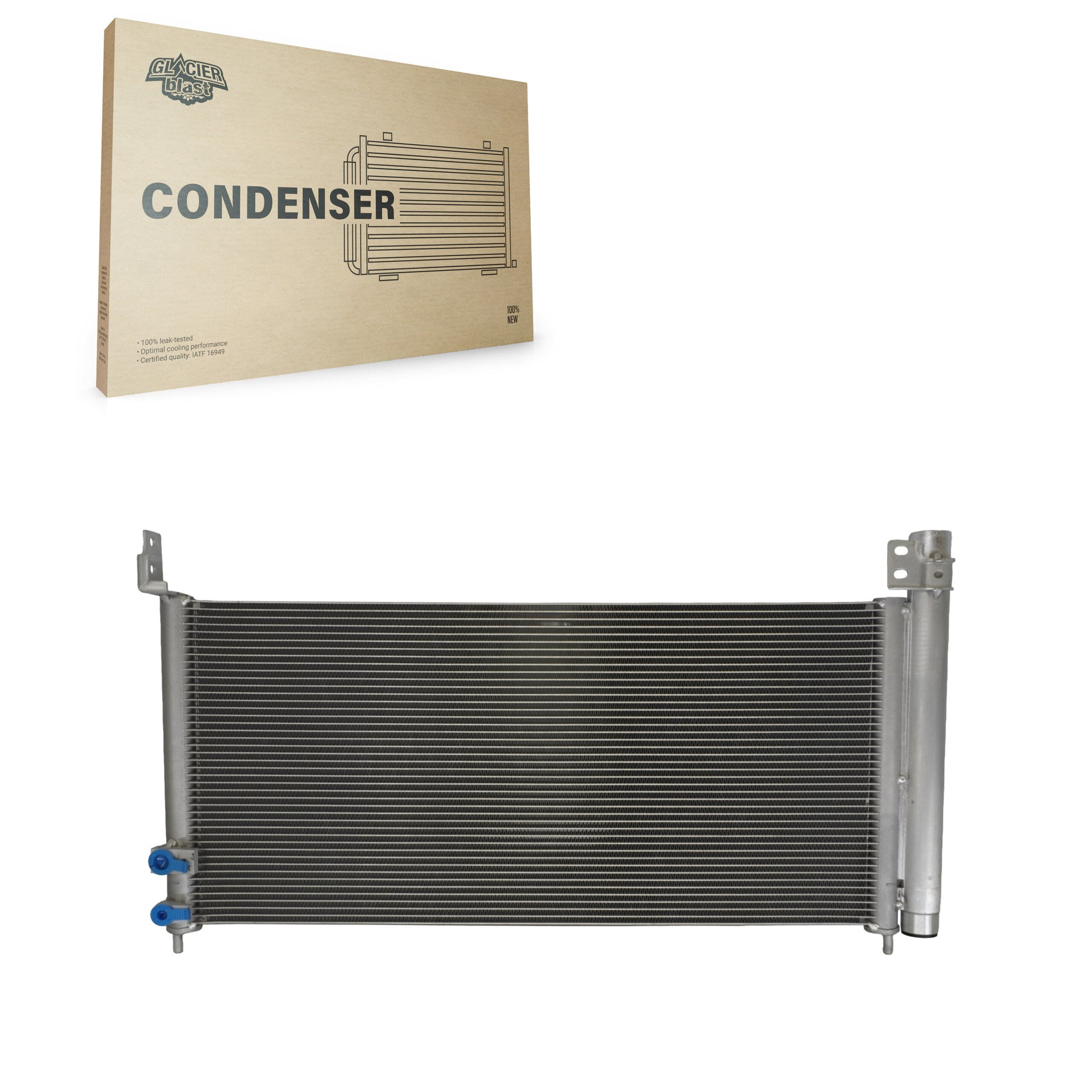 Glacier Blast GLB-TO3790 A/C Condenser for 2010-2017 Toyota Prius Plug-In, Lexus CT200h, Toyota Prius - N/A