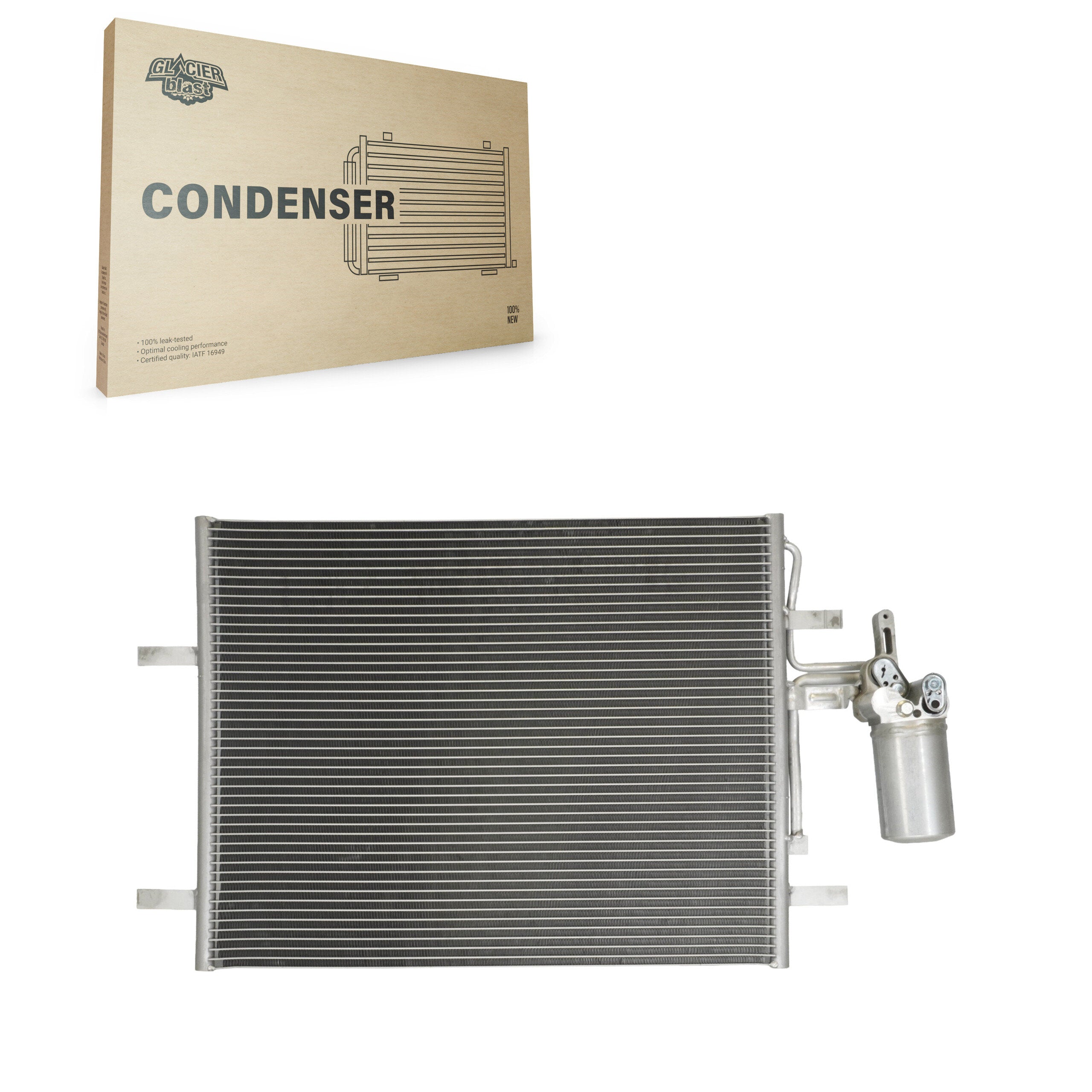 Glacier Blast GLB-VO3998 A/C Condenser for 2009-2018 Volvo S60 Cross Country, Volvo XC60, Volvo XC70 - N/A