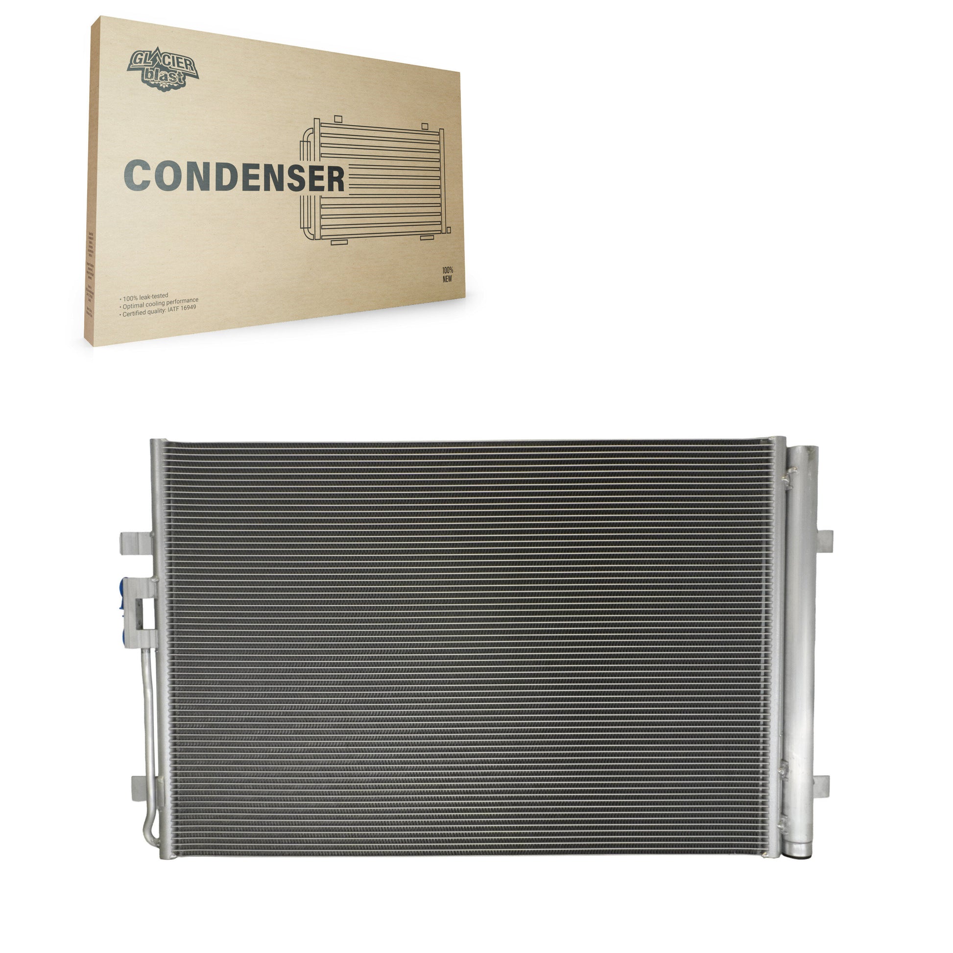 Glacier Blast GLB-VW30094 A/C Condenser for 2018-2023 Volkswagen Atlas Cross Sport, Volkswagen Atlas - N/A