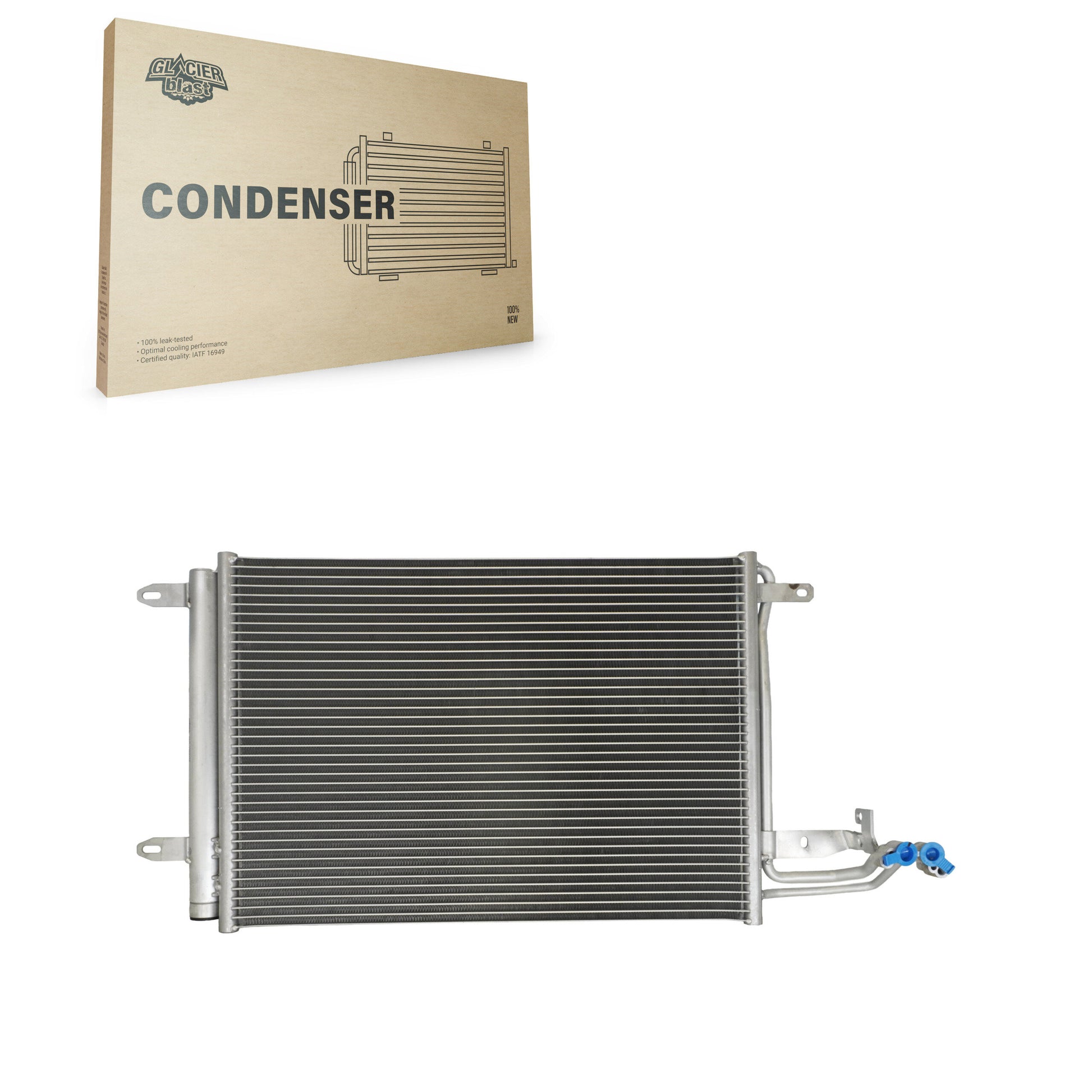 Glacier Blast GLB-VW3255 A/C Condenser for 2006-2016 Volkswagen Jetta, Volkswagen Golf, Audi TT - N/A
