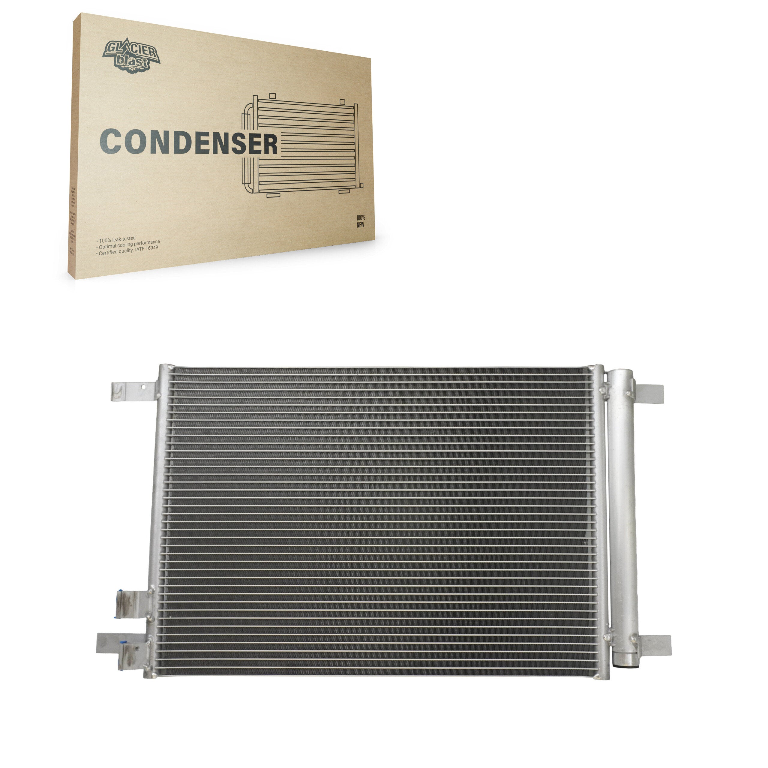 Glacier Blast GLB-VW4513 A/C Condenser for 2015-2024 Volkswagen Taos, Audi Q3, Volkswagen Arteon - N/A