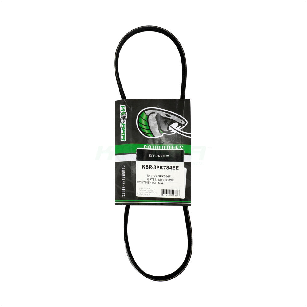 Kobra KBR-3PK784EE Serpentine Belt for 2011-2016 Hyundai Sonata, Kia Optima - Water Pump