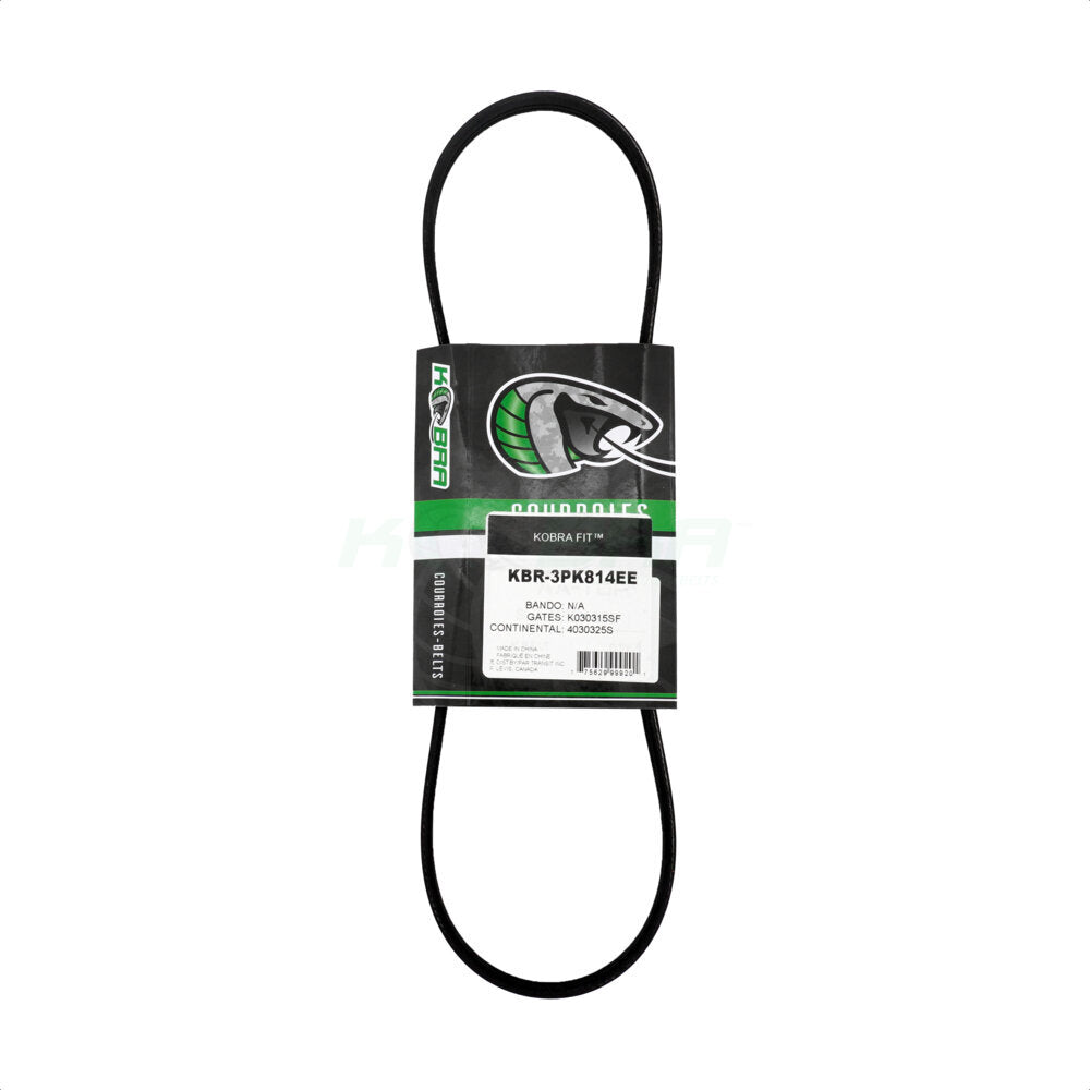 Kobra KBR-3PK814EE Serpentine Belt for 2014-2025 Mazda CX-70, Mazda CX-90, Mazda CX-5 - Water Pump