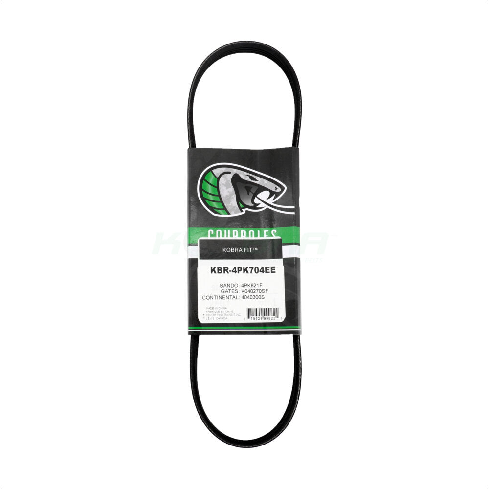 Kobra KBR-4PK704EE Serpentine Belt for 2014-2022 Ford EcoSport, Ford Focus - Air Conditioning