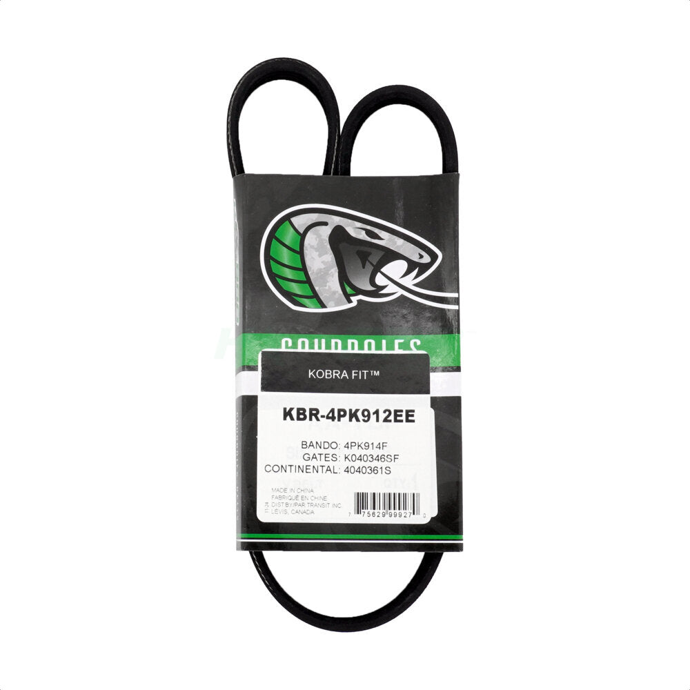 Kobra KBR-4PK912EE Serpentine Belt for 2013-2020 Ford Explorer, Ford Edge, Ford Special Service Police Sedan - Air Conditioning
