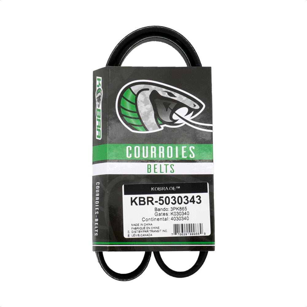 Kobra KBR-5030343 Serpentine Belt for 2015-2021 Lexus NX300h - Main Drive