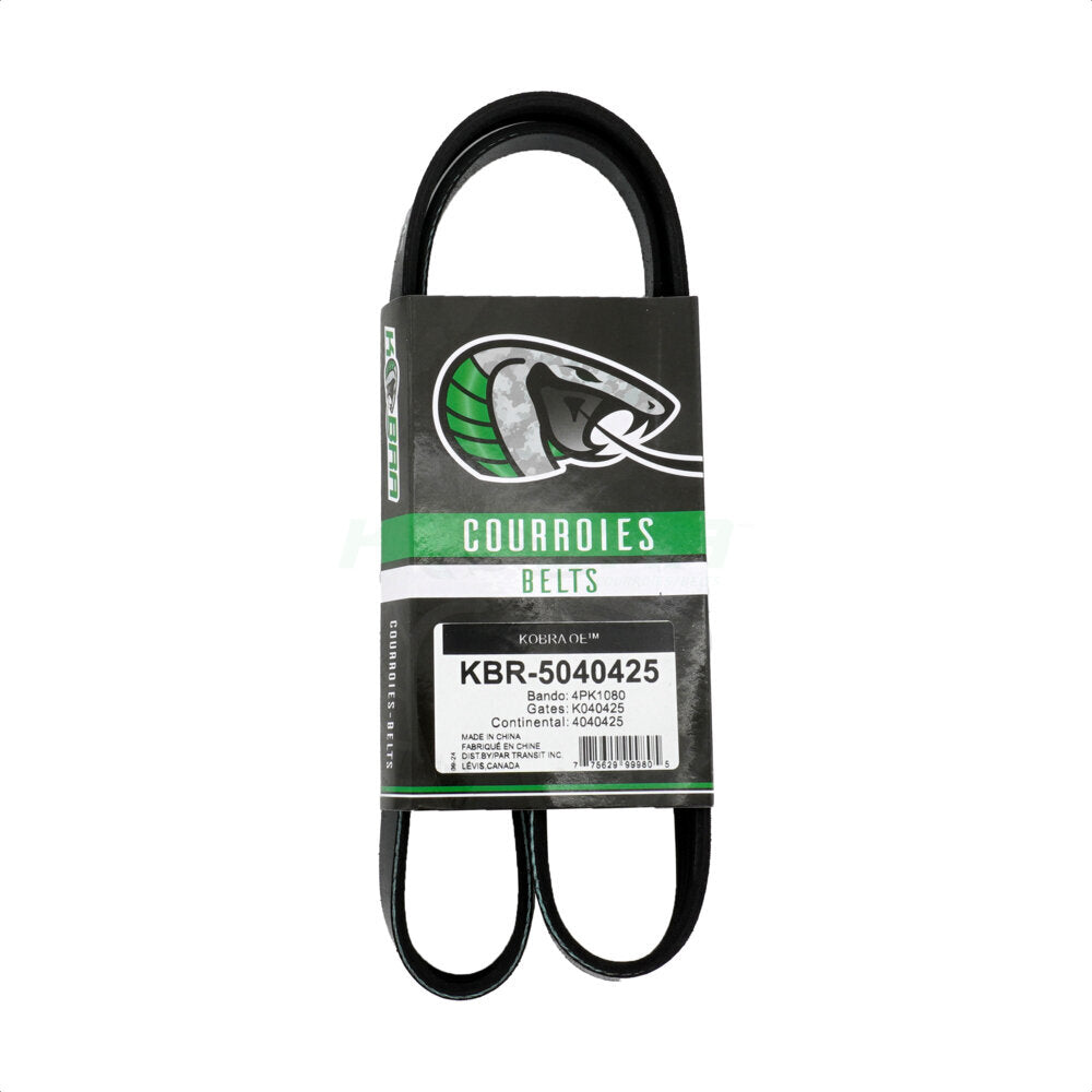 Kobra KBR-5040425 Serpentine Belt for 1981-2008 Suzuki Grand Vitara, Kia Spectra, Suzuki Vitara - Power Steering, Air Conditioning and Idler, Air Conditioning and Power Steering, Power Steering