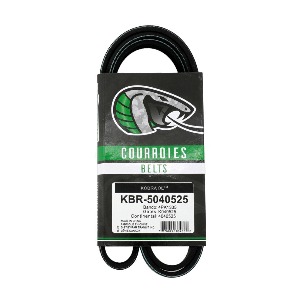 Kobra KBR-5040525 Serpentine Belt for 1985-2024 Ford F-150, Ford Bronco, Ford Explorer - Air Conditioning and Tensioner, Main Drive, Air Conditioning