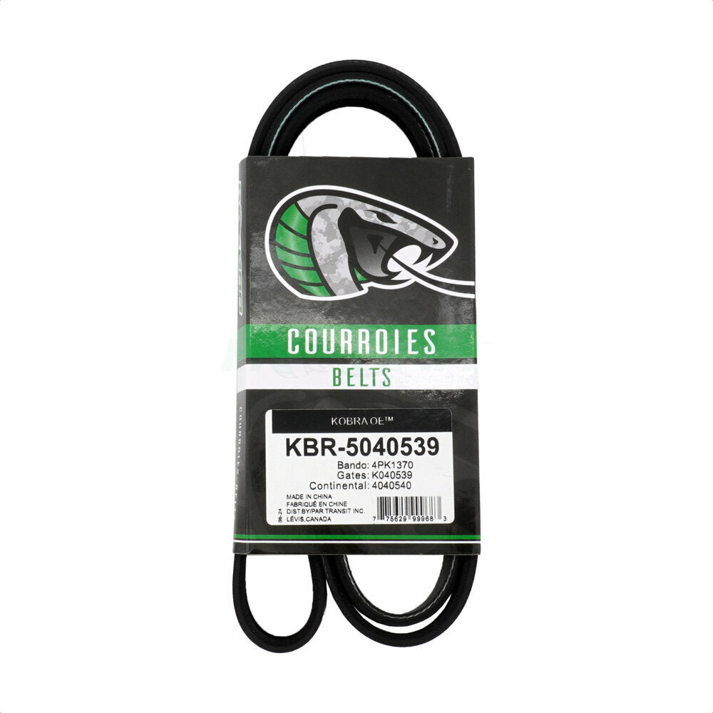 Kobra KBR-5040539 Serpentine Belt for 2013-2020 Lincoln MKZ, Ford Fusion, Ford Explorer - Main Drive