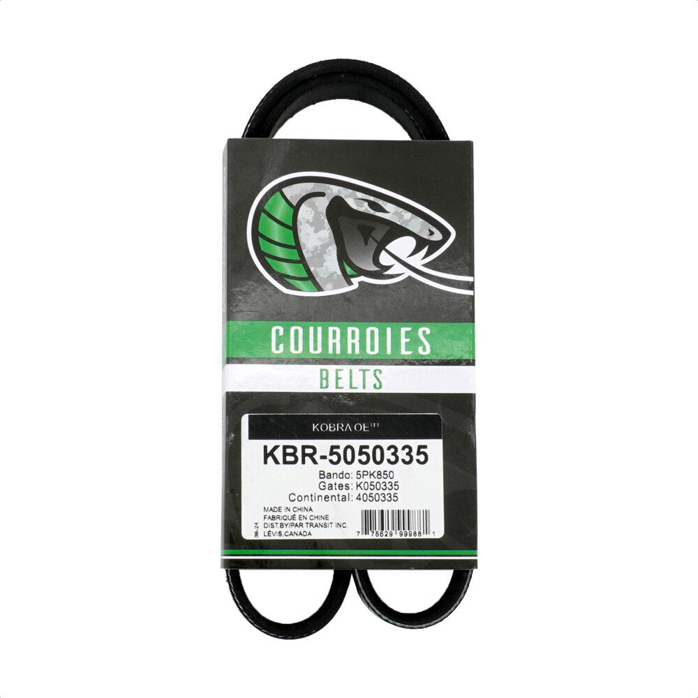 Kobra KBR-5050335 Serpentine Belt for 1999-2013 Volvo C30, Volvo C70, Volvo S40 - Air Conditioning and Tensioner, Alternator