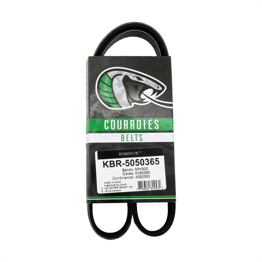 Kobra KBR-5050365 Serpentine Belt for 1985-2014 Volkswagen Jetta, Volkswagen Golf, Volkswagen Rabbit - Air Conditioning and Tensioner, Air Conditioning and Idler, Power Steering