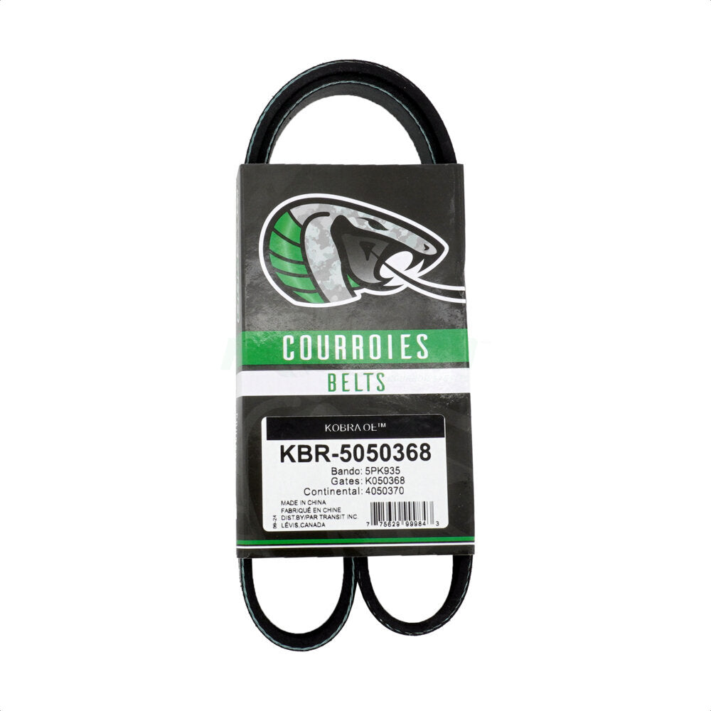 Kobra KBR-5050368 Serpentine Belt for 1991-2014 Volkswagen Beetle, Volkswagen Passat, Volkswagen Golf - Air Conditioning and Tensioner, Alternator