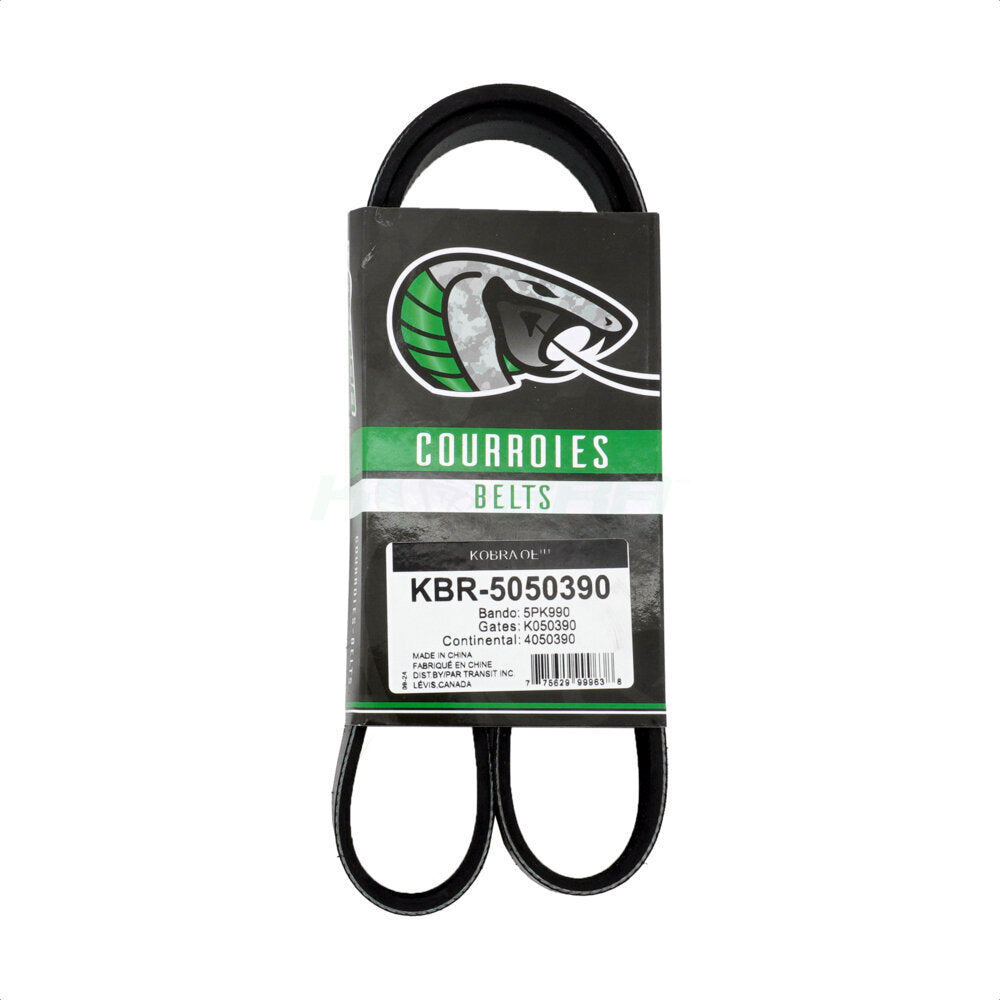 Kobra KBR-5050390 Serpentine Belt for 1989-2018 Audi RS7, Audi A8 Quattro, Audi S6 - Main Drive, Air Conditioning, Alternator and Tensioner, Alternator