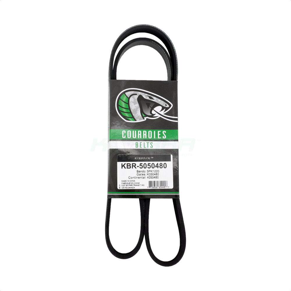 Kobra KBR-5050480 Serpentine Belt for 1992-2002 Chevrolet Malibu, Oldsmobile Alero, Chevrolet Cavalier - Air Conditioning, Alternator and Tensioner, Main Drive