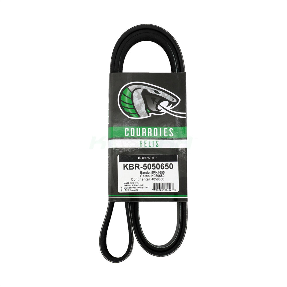 Kobra KBR-5050650 Serpentine Belt for 1991-2022 Chevrolet Spark, Chevrolet Cruze, Chevrolet Tracker - Main Drive