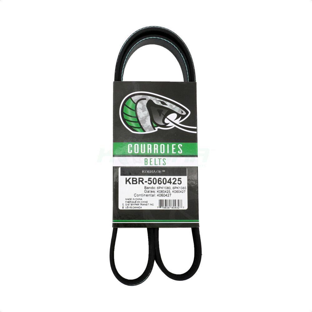 Kobra KBR-5060425 Serpentine Belt for 1988-2025 Hyundai Santa Cruz, Kia Sportage, Hyundai Tucson - Main Drive, Alternator and Air Conditioning, Water Pump To Air Conditioning