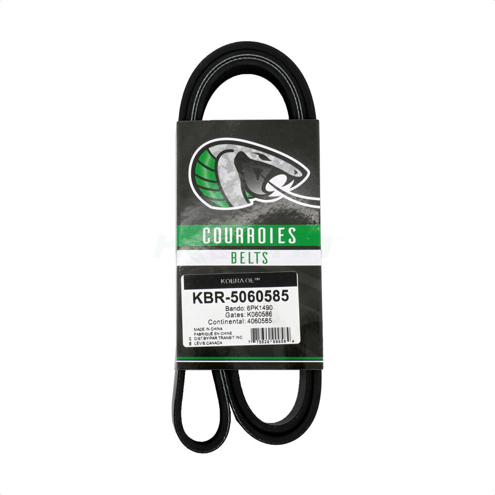 Kobra KBR-5060585 Serpentine Belt for 2004-2021 Ford F-150, Freightliner Century Class, Freightliner FLD120 - Outer, Air Conditioning, Fan To Air Conditioning