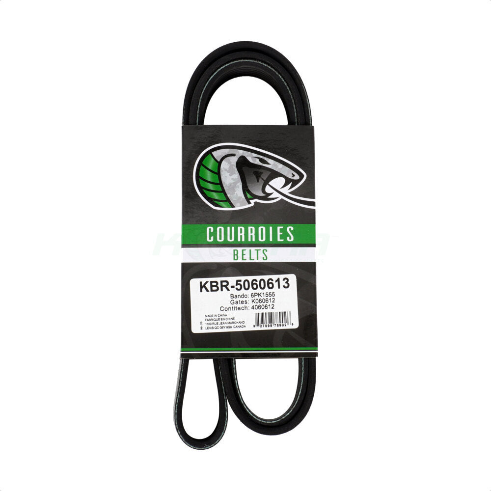 Kobra KBR-5060613 Serpentine Belt for 1984-2019 Ford Fiesta, Ford Transit Connect, Ford Escape - Main Drive, Alternator and Power Steering, Alternator, Power Steering and Tensioner
