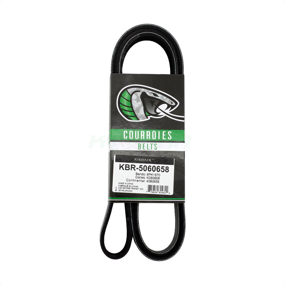 Kobra KBR-5060658 Serpentine Belt for 2003-2025 Lexus IS300, Lexus RC300, Lexus NX300 - Main Drive, Air Conditioning, Alternator