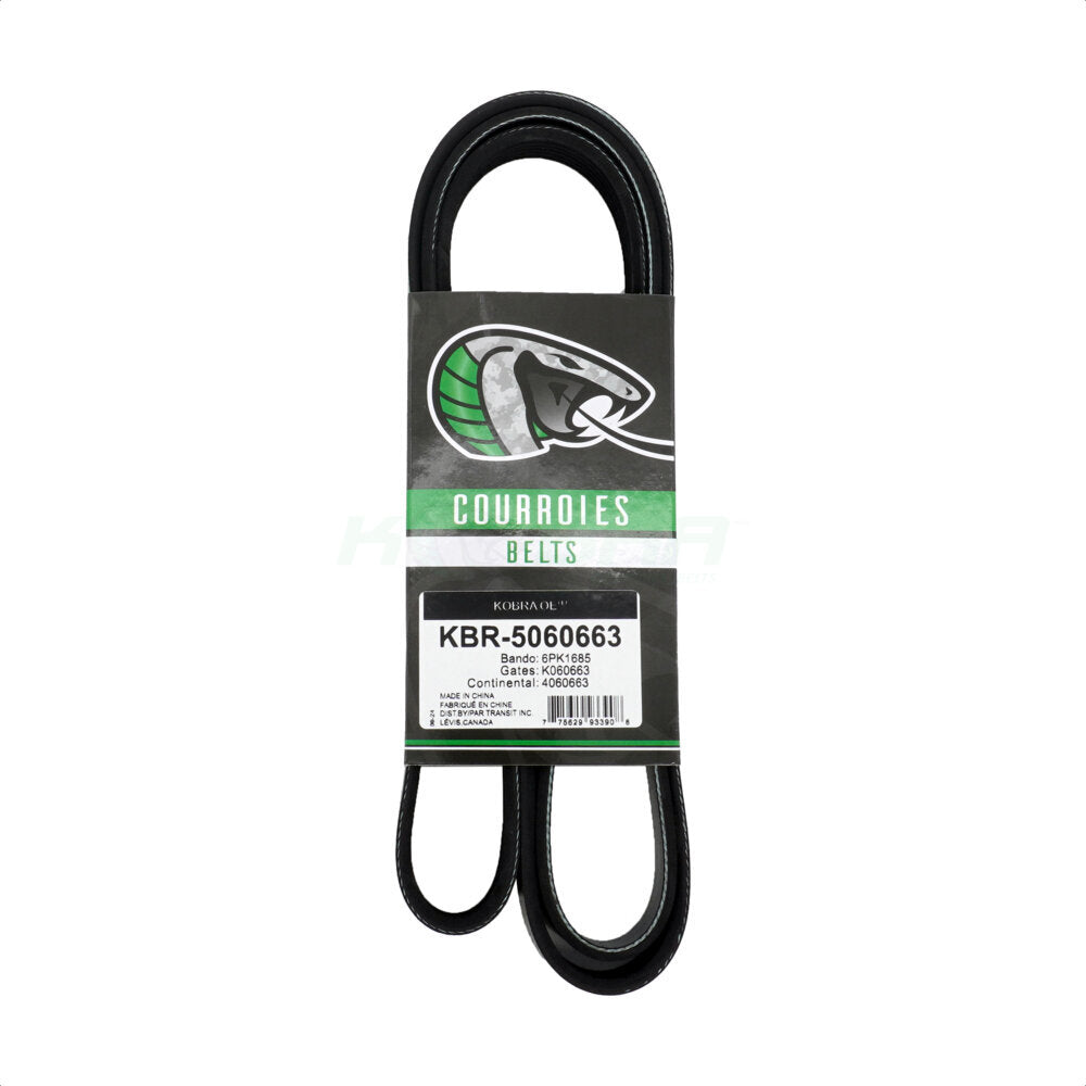 Kobra KBR-5060663 Serpentine Belt for 2004-2015 Jeep Grand Cherokee, Dodge Durango, Chrysler 300 - Main Drive, Supercharger