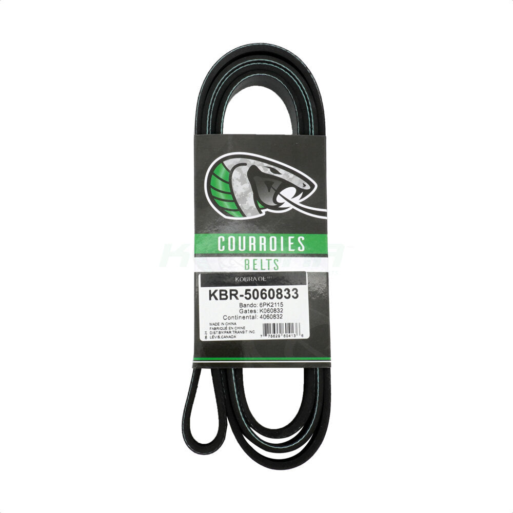 Kobra KBR-5060833 Serpentine Belt for 1995-2022 Honda HR-V, Porsche 911, Porsche Boxster - Main Drive, Water Pump