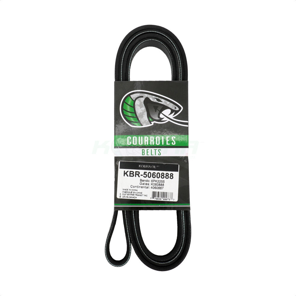 Kobra KBR-5060888 Serpentine Belt for 1985-2024 Ford E-350 Super Duty, Ford E-450 Super Duty, Ford F-250 Super Duty - Alternator, Water Pump and Power Steering, Main Drive