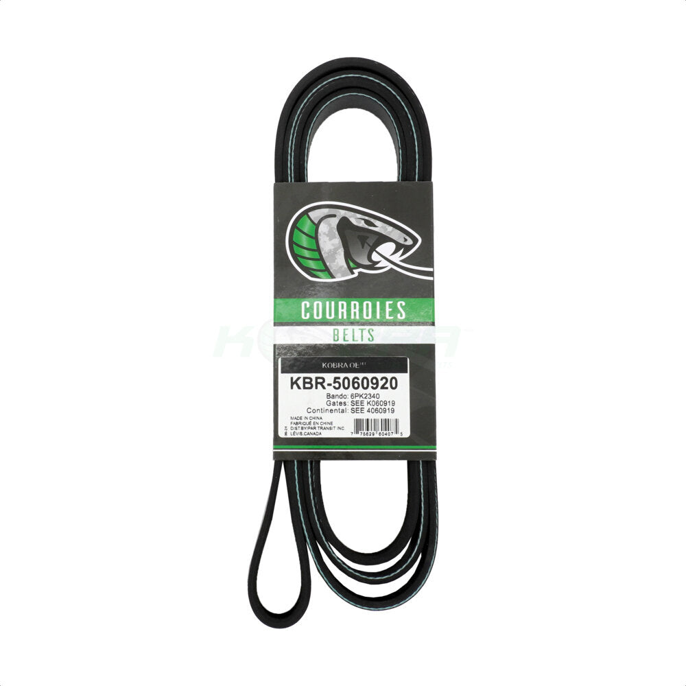 Kobra KBR-5060920 Serpentine Belt for 2006-2019 Audi S5 Sportback, Audi A7 Quattro, Audi Q7 - Main Drive