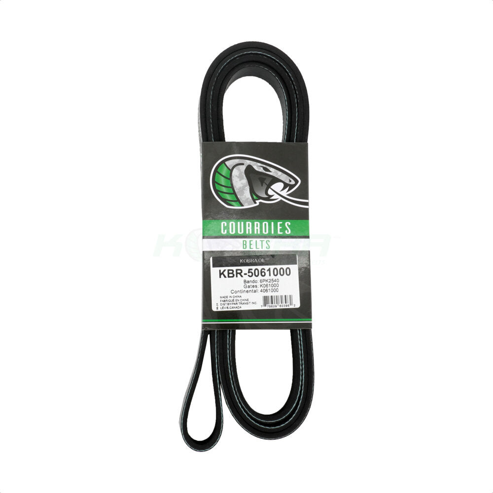 Kobra KBR-5061000 Serpentine Belt for 1987-2019 Ford E-350 Super Duty, Ford E-450 Super Duty, Ford F-450 Super Duty - Main Drive