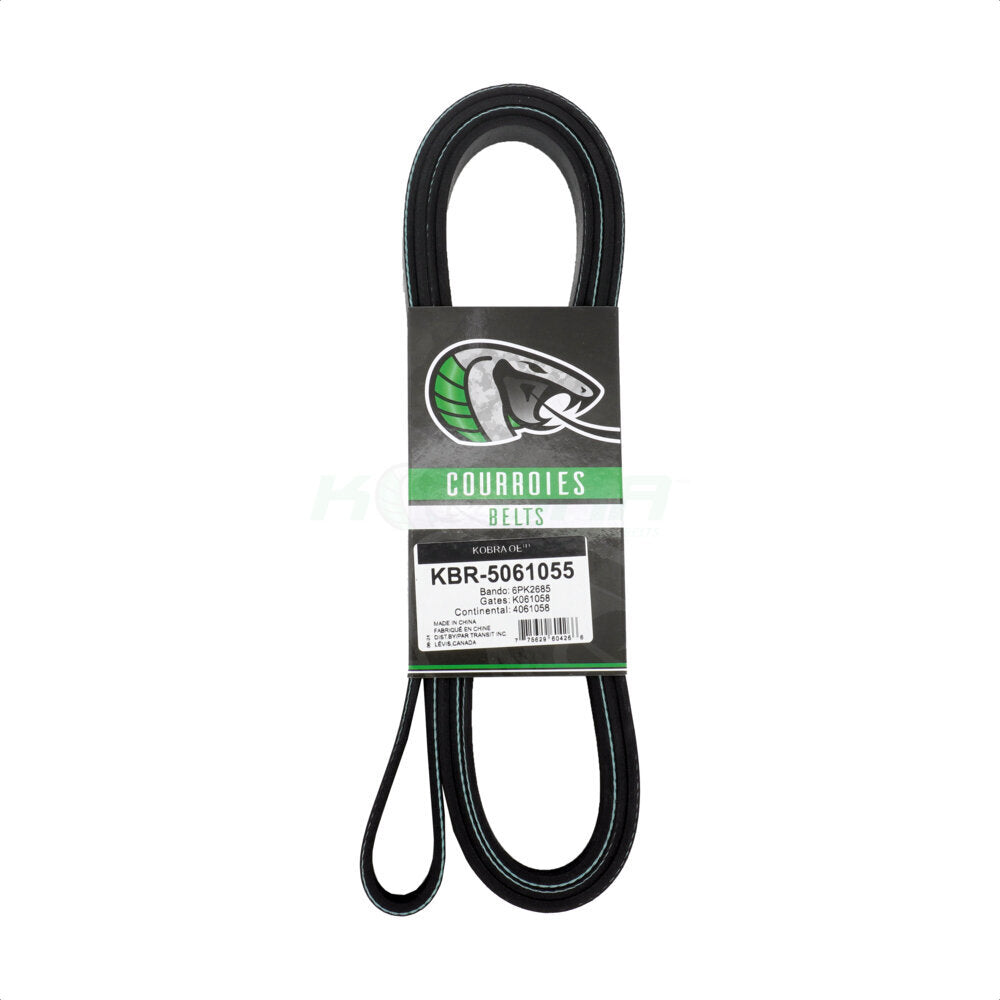 Kobra KBR-5061055 Serpentine Belt for 1994-2022 Ford F-350 Super Duty, Ford E-350 Super Duty, Ford E-450 Super Duty - Main Drive, Fan, Alternator and Power Steering
