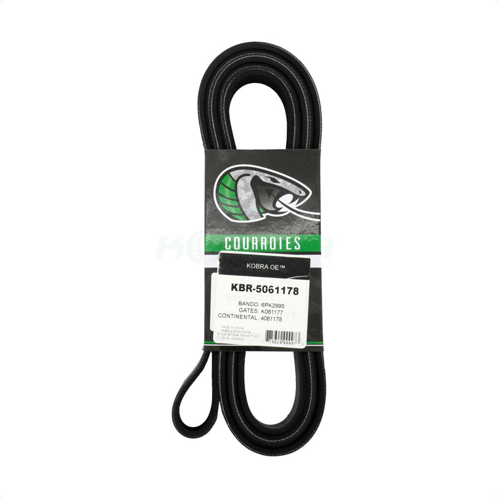 Kobra KBR-5061178 Serpentine Belt for 2002-2016 Chevrolet Express 2500, Chevrolet Express 3500, Chevrolet Express 4500 - Main Drive