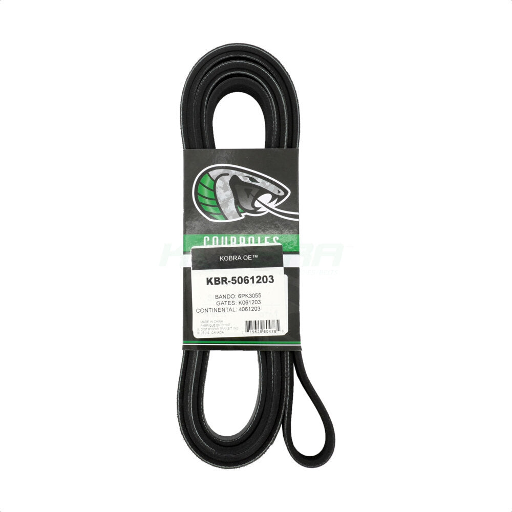 Kobra KBR-5061203 Serpentine Belt for 1996-2009 Chevrolet C4500 Kodiak, Chevrolet C5500 Kodiak, GMC C4500 Topkick - Fan, Alternator and Power Steering, Main Drive