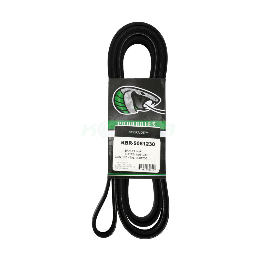 Kobra KBR-5061230 Serpentine Belt for 2004-2016 Ford E-450 Super Duty, Ford E-150, Ford E-150 Club Wagon - Air Conditioning