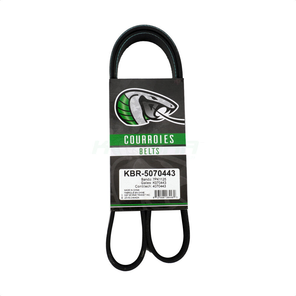 Kobra KBR-5070443 Serpentine Belt for 2012-2019 Nissan Versa, Nissan Micra, Nissan Versa Note - Main Drive