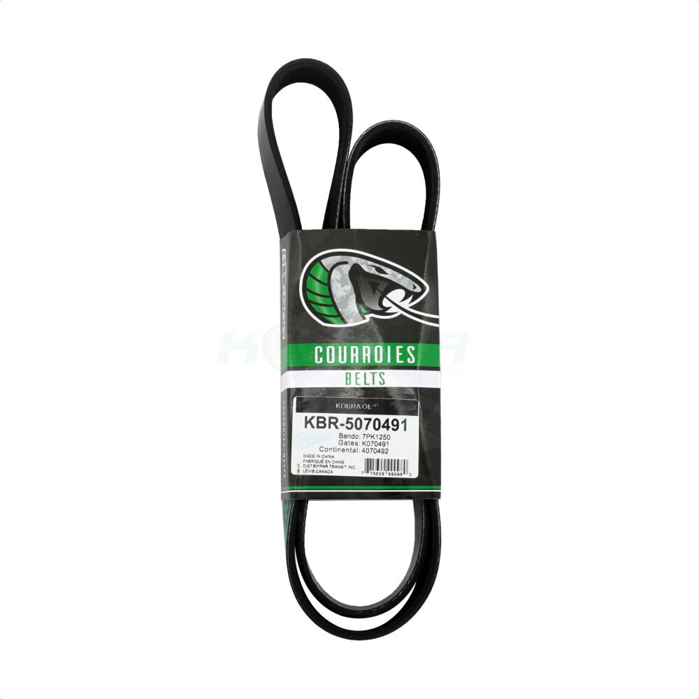 Kobra KBR-5070491 Serpentine Belt for 2007-2010 Chevrolet Malibu, Saturn Vue, Saturn Aura - Air Conditioning, Alternator and Tensioner