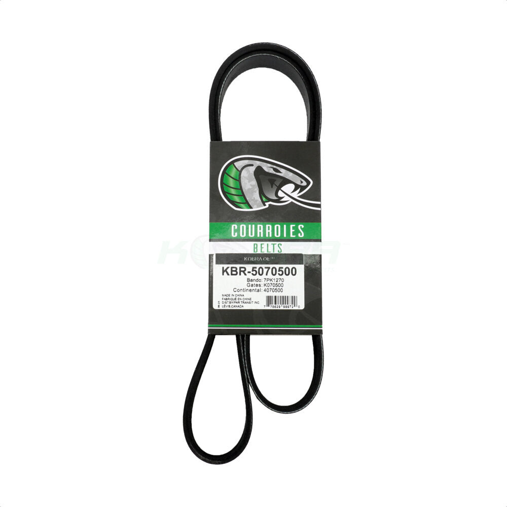 Kobra KBR-5070500 Serpentine Belt for 2009-2019 Audi A8 Quattro, Audi Q7, Audi SQ5 - Supercharger