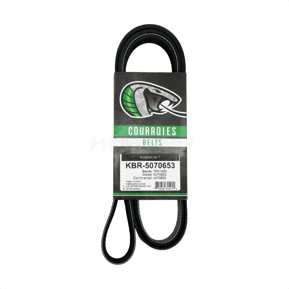 Kobra KBR-5070653 Serpentine Belt for 2002-2011 Acura CSX, Honda Civic - Main Drive