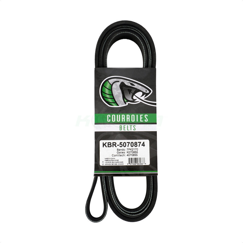 Kobra KBR-5070874 Serpentine Belt for 2005-2021 Nissan NV1500, Nissan NV2500, Nissan NV3500 - Main Drive