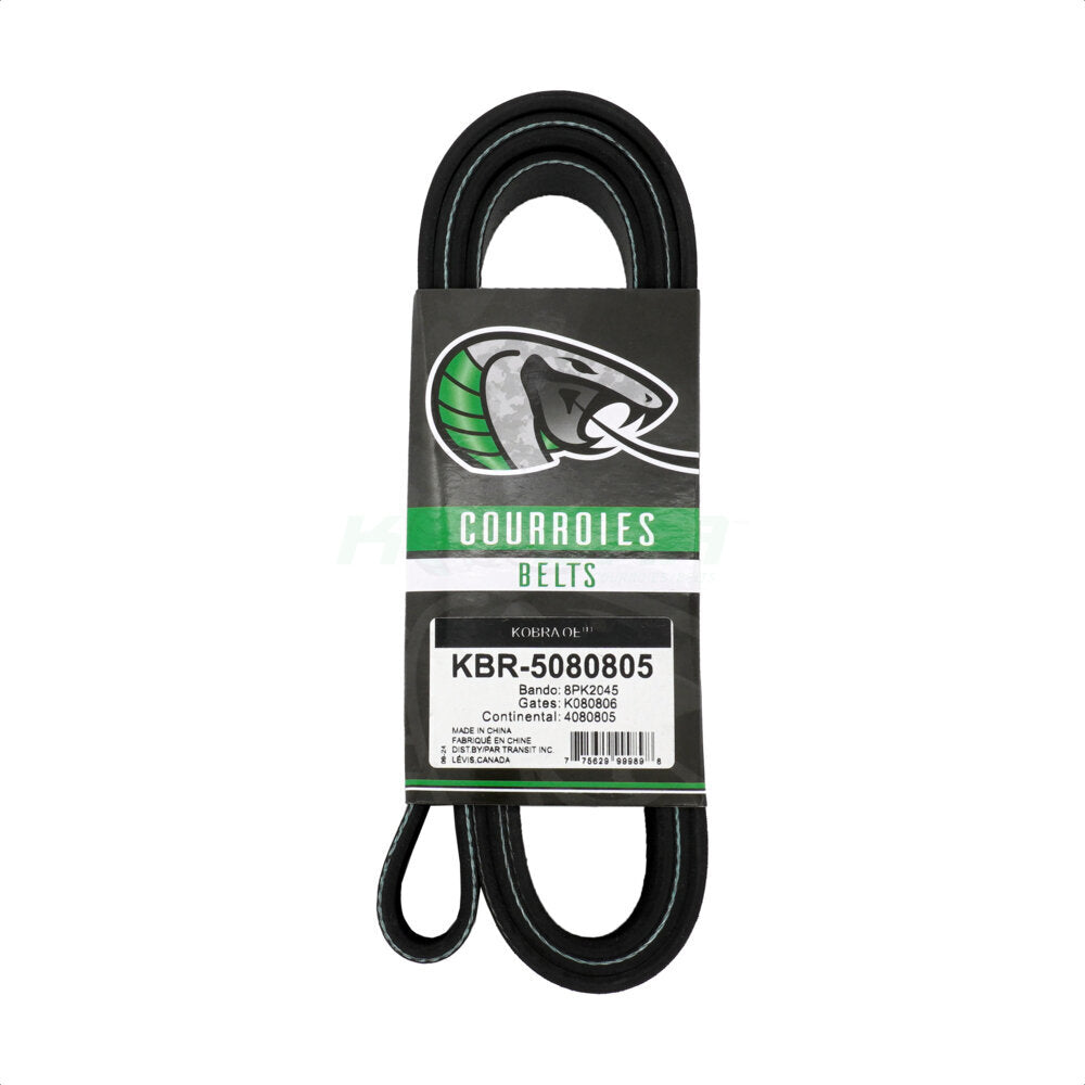 Kobra KBR-5080805 Serpentine Belt for 1997-2017 Freightliner B2, Blue Bird Vision School Bus, Blue Bird All American FE - Main Drive, Accessory Drive, Fan