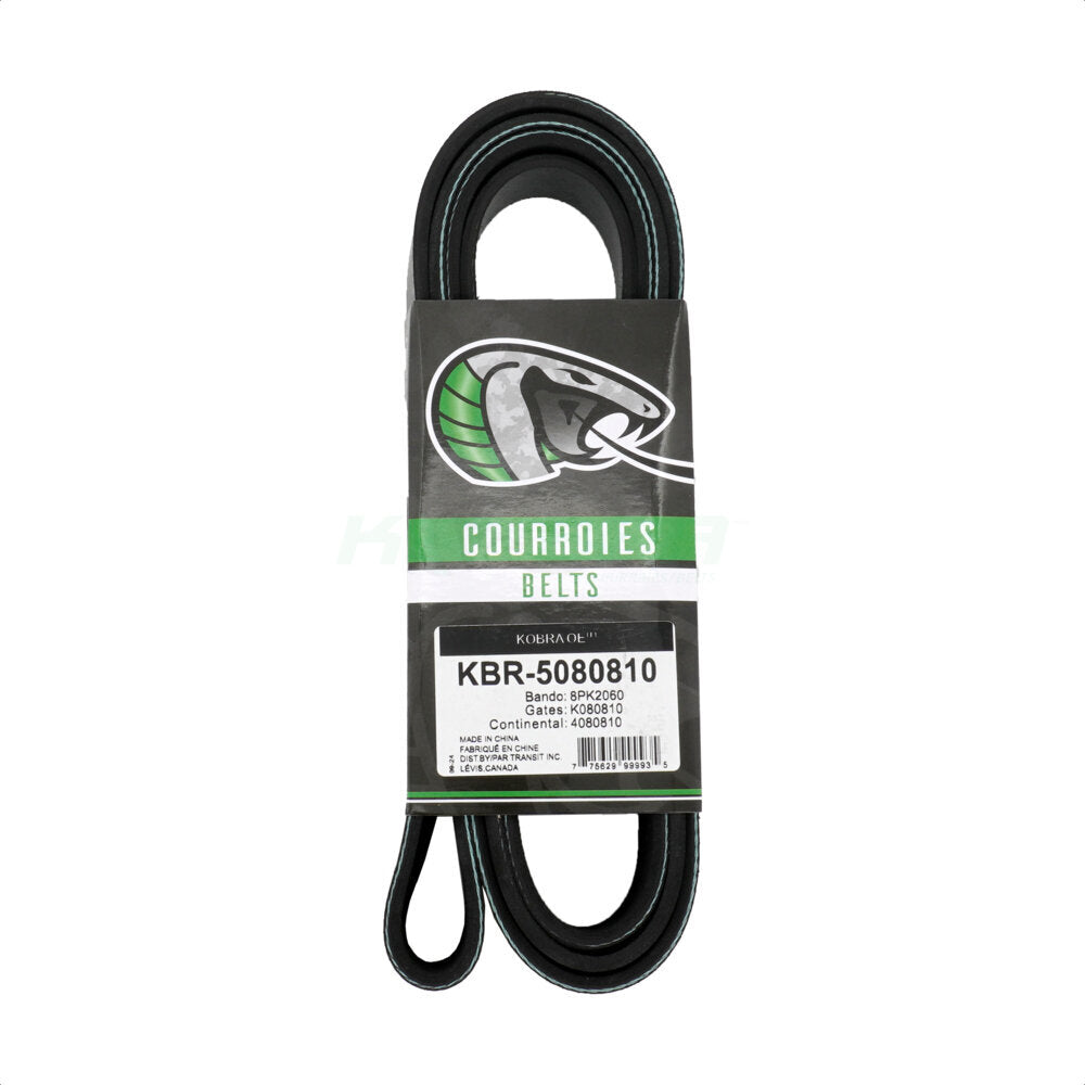 Kobra KBR-5080810 Serpentine Belt for 1994-2020 Freightliner M2 106, Freightliner S2C, Blue Bird Vision School Bus - Fan, Fan and Alternator, Accessory Drive